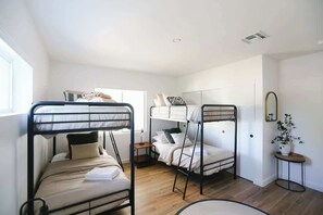 4 bedrooms, iron/ironing board, travel crib, WiFi