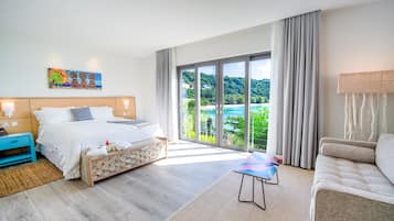 1 habitación y ropa de cama de alta calidad