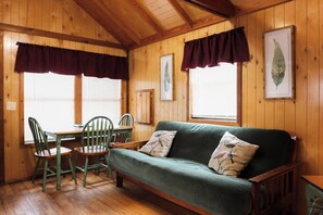 Living area - Lake Texoma Cedar Cabin - The Birds Nest (Mead)