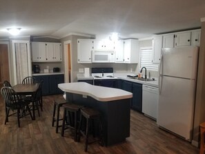 Fridge, microwave, coffee/tea maker
