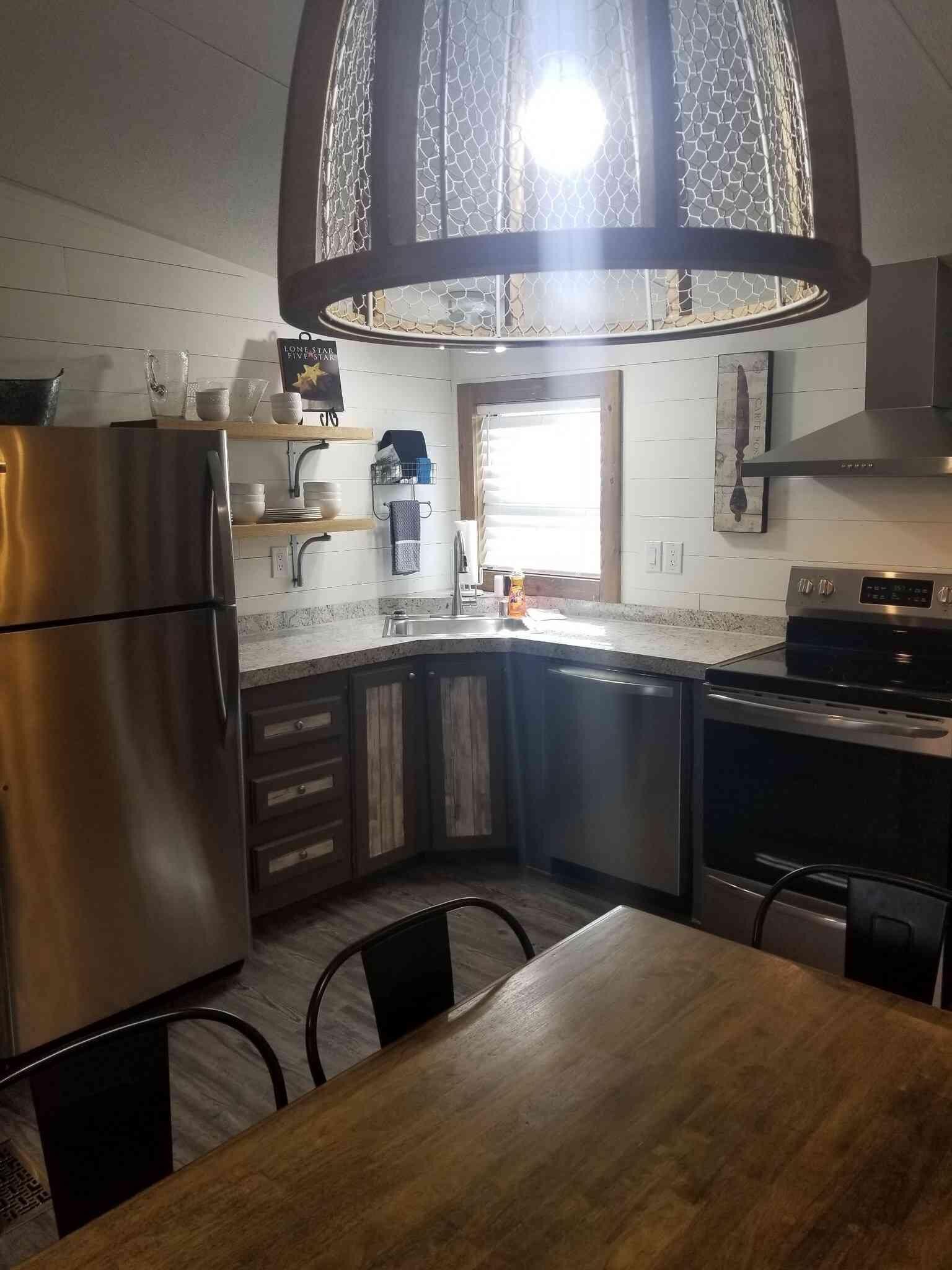 Fridge, microwave, coffee/tea maker