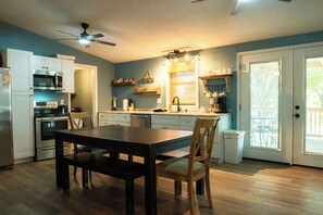 Fridge, microwave, coffee/tea maker