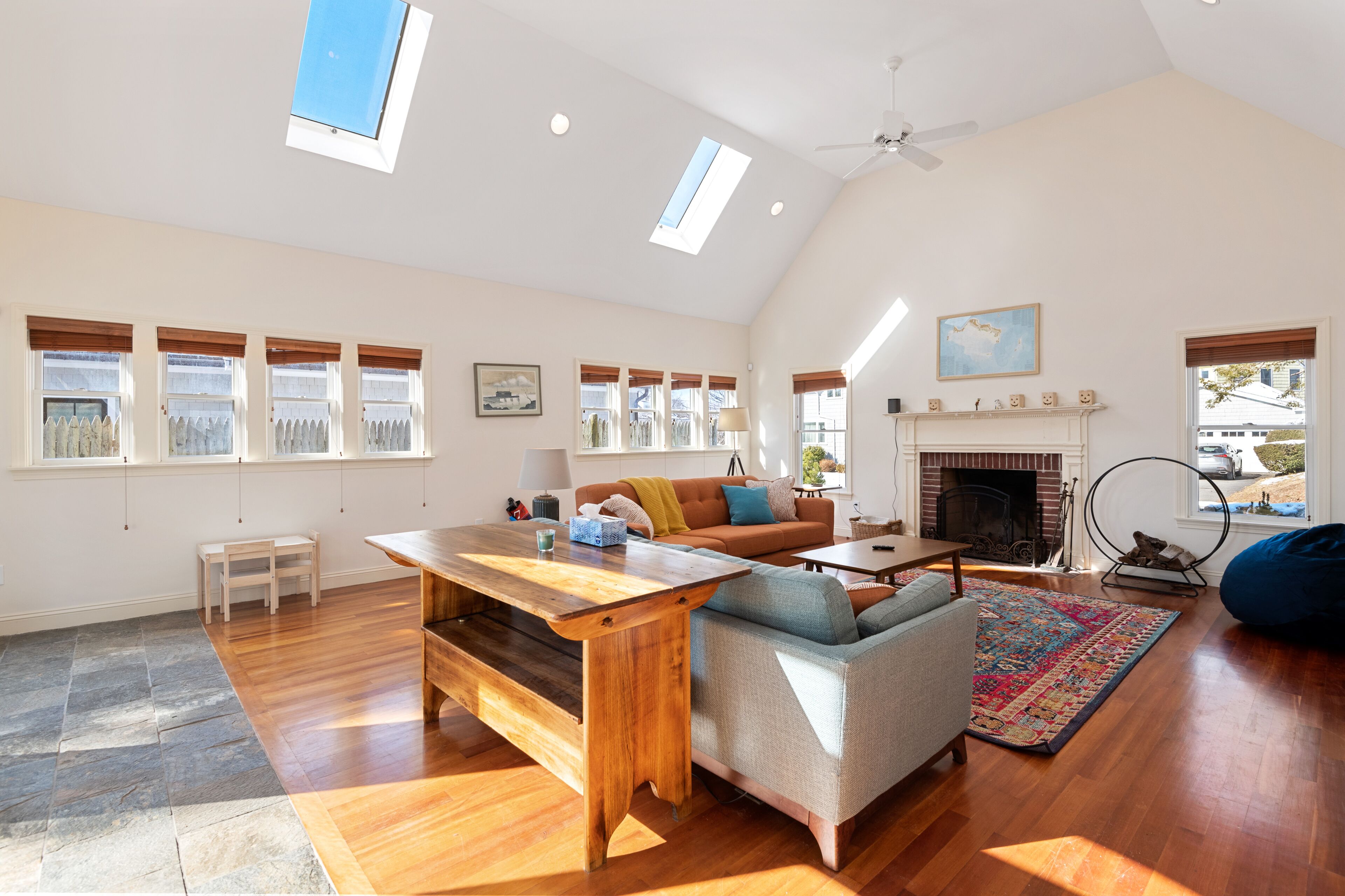 Winter home near the beach with fenced yard, patio & firepit