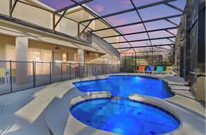 Outdoor pool, free pool cabanas, pool umbrellas