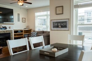 TV, fireplace, DVD player, books - Fantastic Beach House! 4 bedroom across the Ocean. (Wells)