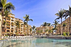 Een verwarmd zwembad