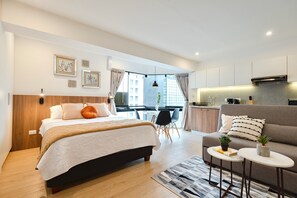 1 slaapkamer, een bureau, reisbedje, gratis wifi