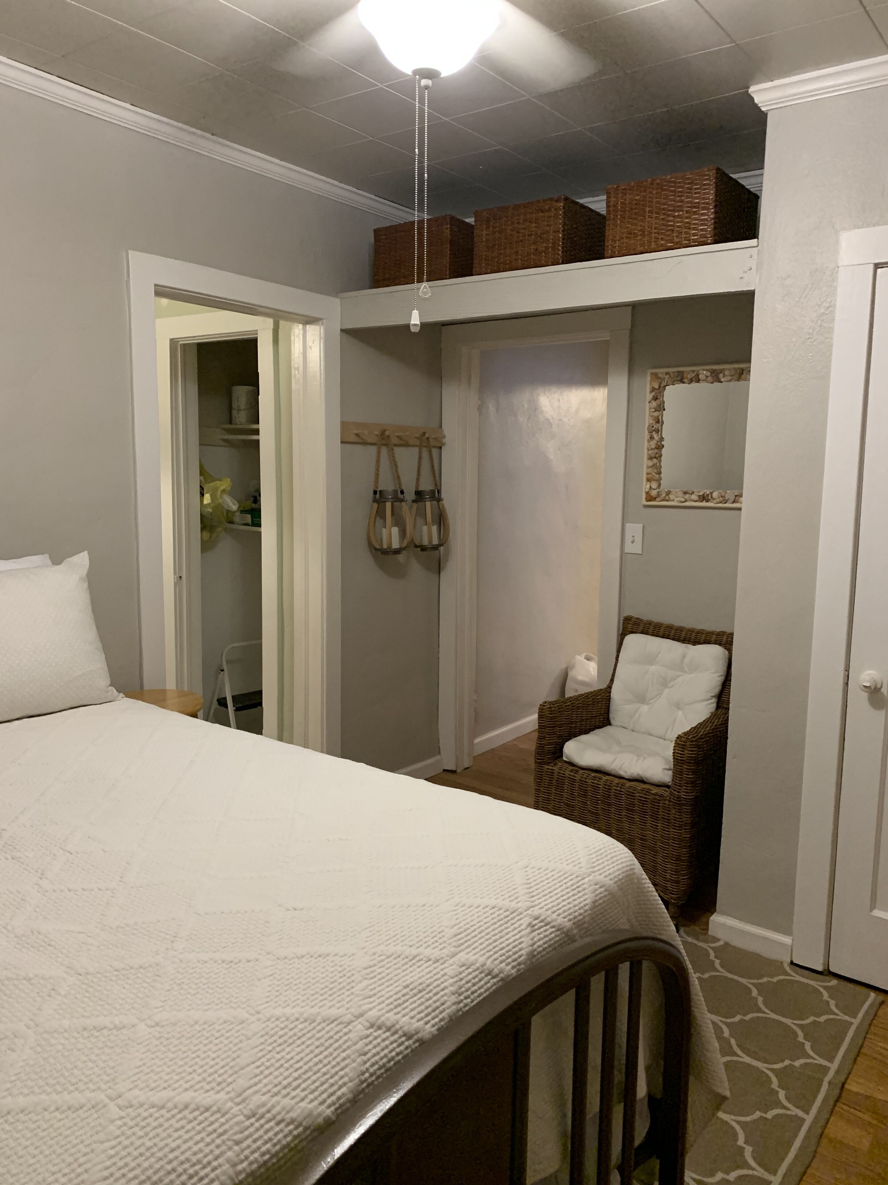 1 間睡房、熨斗/熨衫板、免費 Wi-Fi、床單