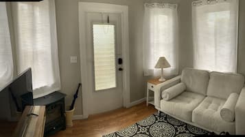 Smart-tv en een open haard