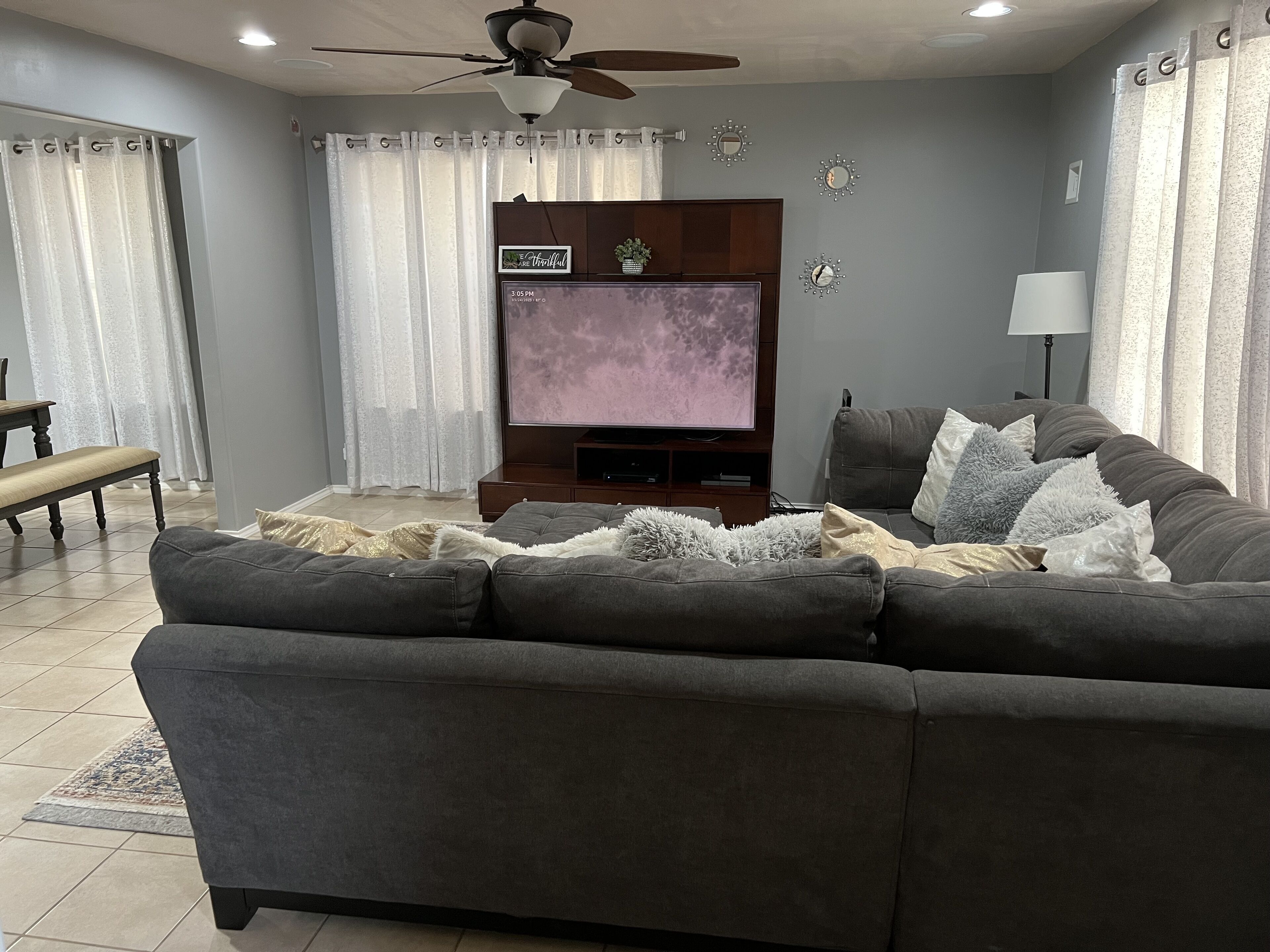 Minutes away from downtown.  2 story home with balcony.