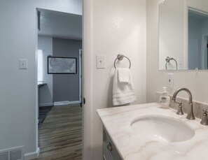 Hair dryer, towels
