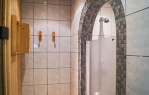 Shower, hair dryer
