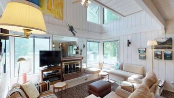 Fernseher, Kamin