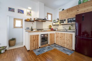 Oven, stovetop, toaster, cookware/dishes/utensils