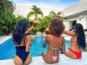 Pool - Beach Villa Rubi with Pool, BBQ and Maid + Free Gym (Punta Cana)