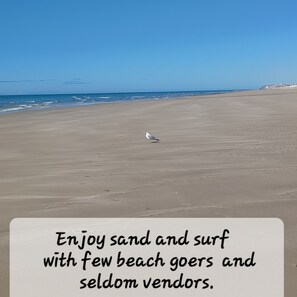 Beach nearby, sun loungers, beach towels