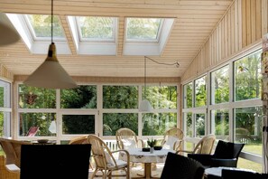 Dining - Lovely cottage in recreation area (Aakirkeby)