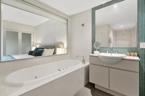 Hair dryer, towels