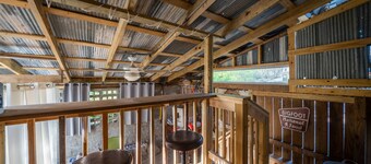 Goat Rock Cabin: Secluded Retreat with Fire Pit, Outdoor Shower, Hammock & Fenced Yard Near Trails!
