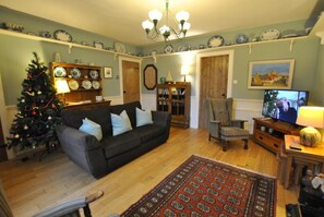 Télévision, cheminée