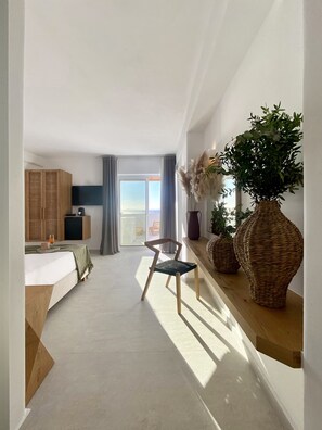 Suite With Outdoor Hot Tub and Sea View | View from room - Calistus Mykonos (Mykonos)