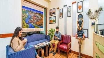 Sitteområde i lobbyen