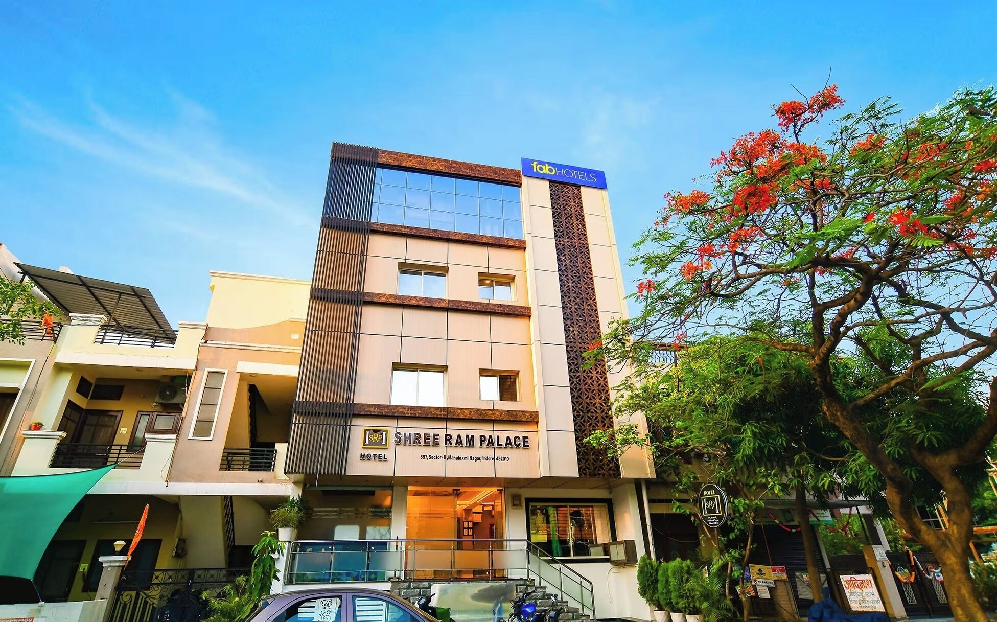 Majoituspaikan julkisivu