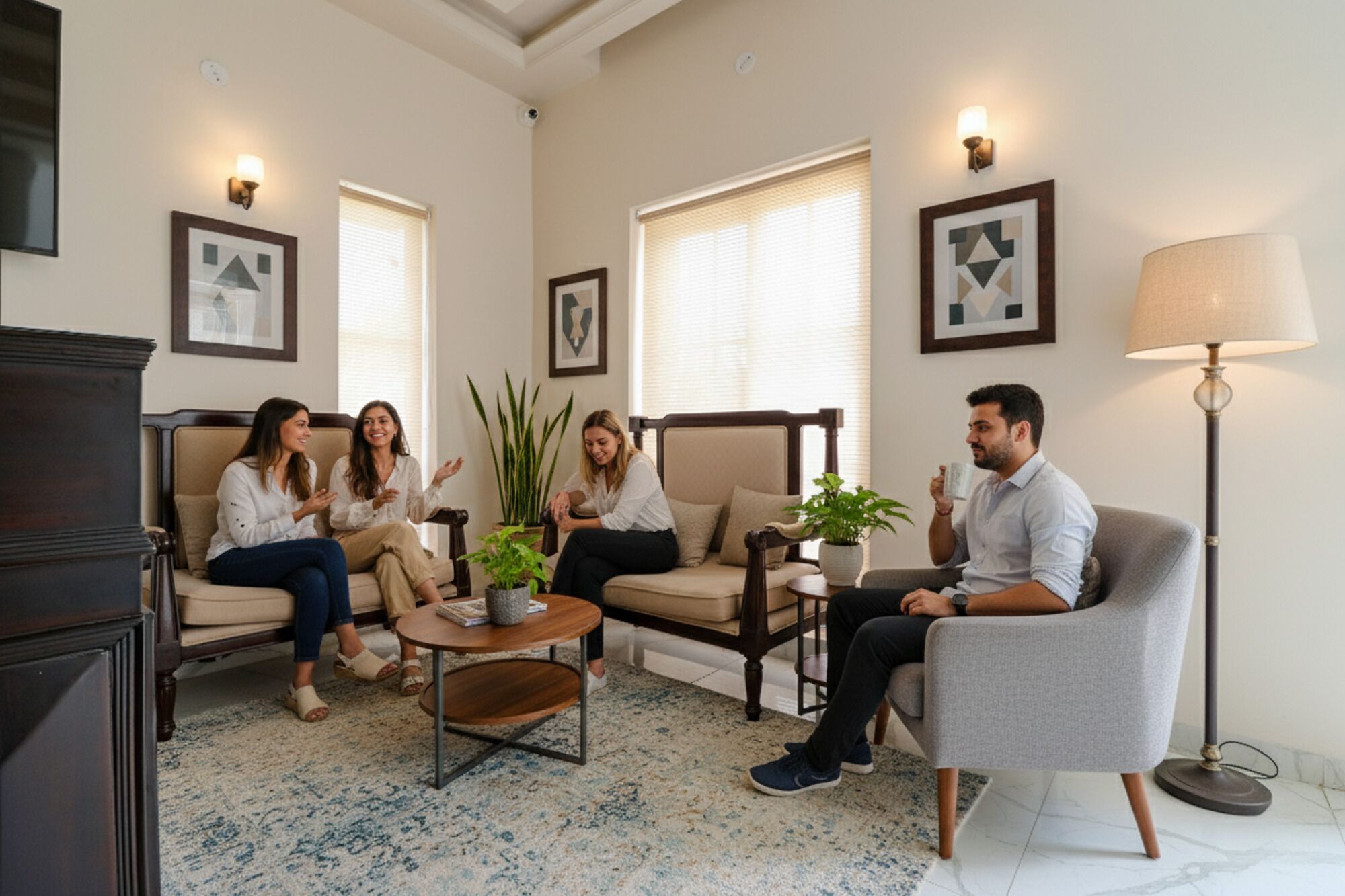 Lobby sitting area
