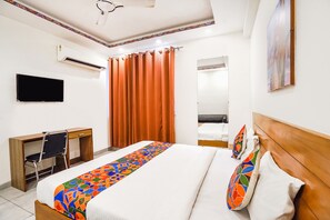 Lakens van Egyptisch katoen, luxe beddengoed, een kluis op de kamer