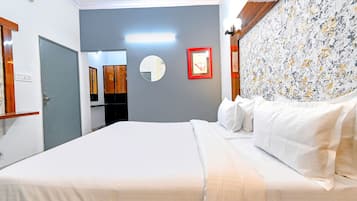 Lakens van Egyptisch katoen, luxe beddengoed, een kluis op de kamer