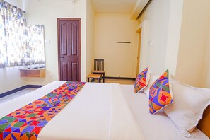 Egyptian cotton sheets, premium bedding, in-room safe, desk - FabHotel Virksham (Coimbatore)
