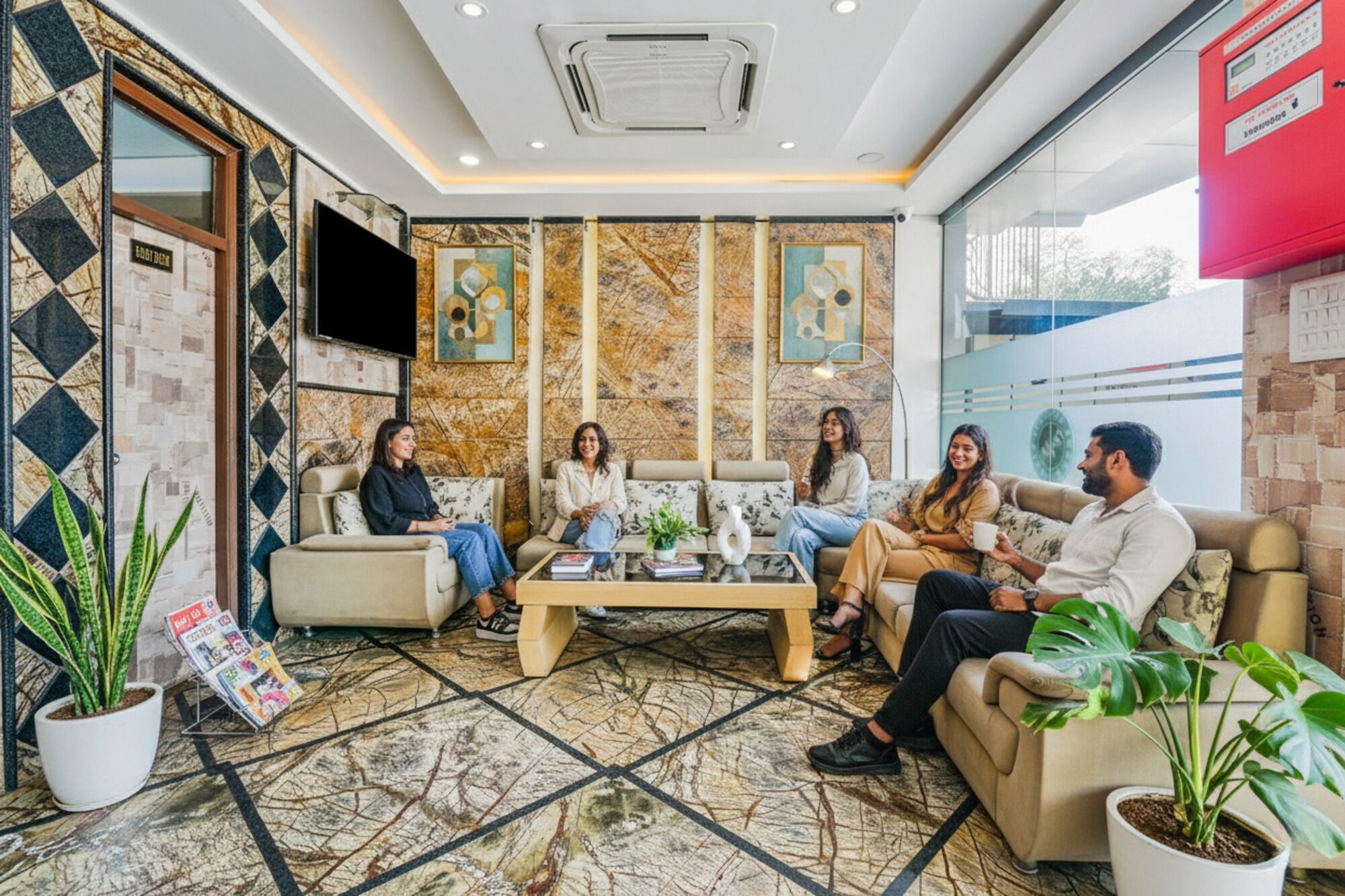 Lobby sitting area