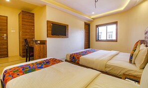 Egyptian cotton sheets, premium bedding, in-room safe, desk - FabHotel Peninsula (Mumbai)