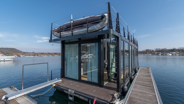 Cabin, 1 Queen Bed with Sofa bed | Property grounds - Houseboat - La Dolce Vita - Lake Maggiore, Italy (Sesto Calende)