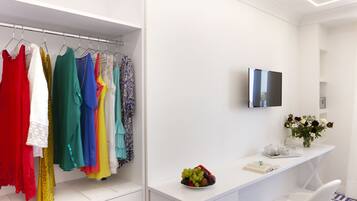 Premium Quadruple Room, Sea View | Minibar, in-room safe, individually decorated, individually furnished