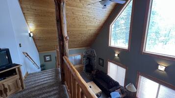 TV, fireplace, DVD player