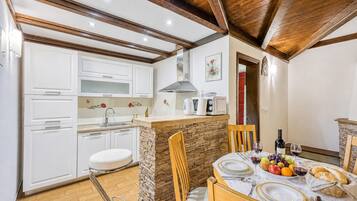 Family House, 2 Bedrooms, Fireplace (Secluded Pool House Kupa /w Sauna &) | Private kitchen | Toaster