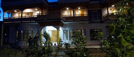 Front of property – evening/night