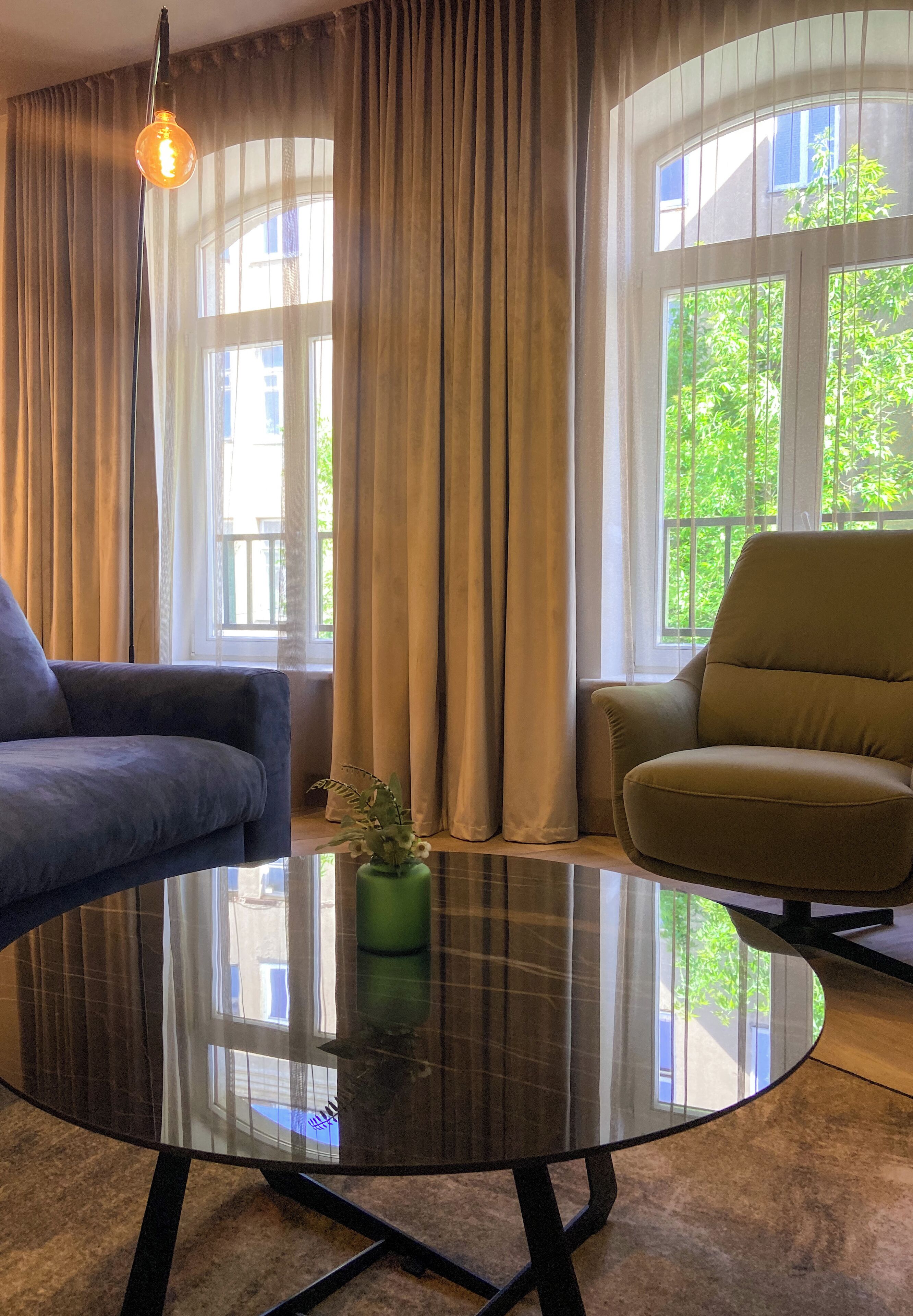 luxury apartment | 1 bedroom, in-room safe, desk, laptop workspace