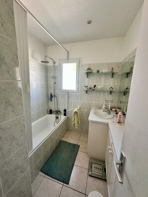 Shower, hair dryer