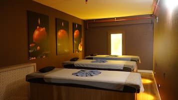Couples treatment rooms, sauna, steam room, Swedish massages