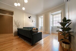 Exclusive Apartment | Living area | 37-inch LED TV with cable channels, TV, printers
