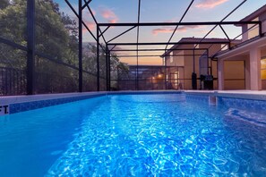 A heated pool