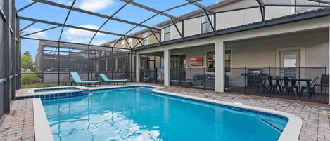 A heated pool