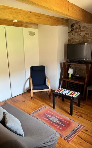 TV, fireplace, DVD player