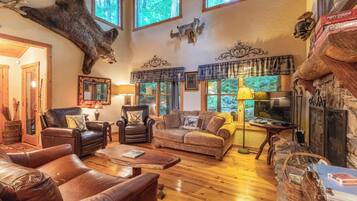 电视、壁炉、电子游戏、办公室