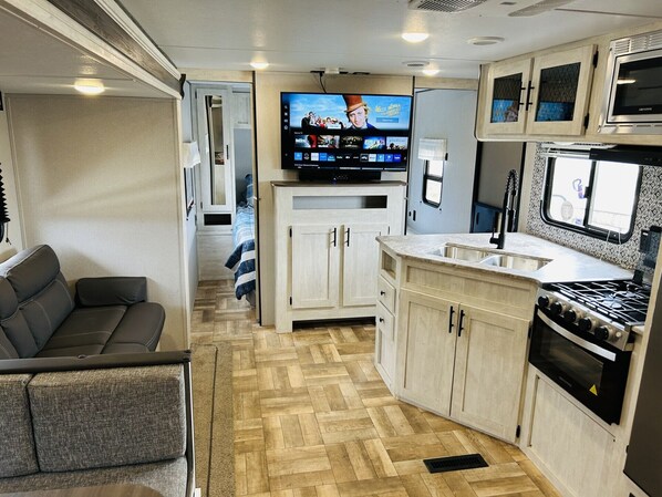 Family Mobile Home, 2 Bedrooms, Lake View | View from room - Oasis Lake Buchanan (Bluffton)