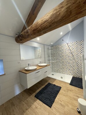 Shower, hair dryer, towels, toilet paper - Completely renovated country house sleeps 12 (COREN)