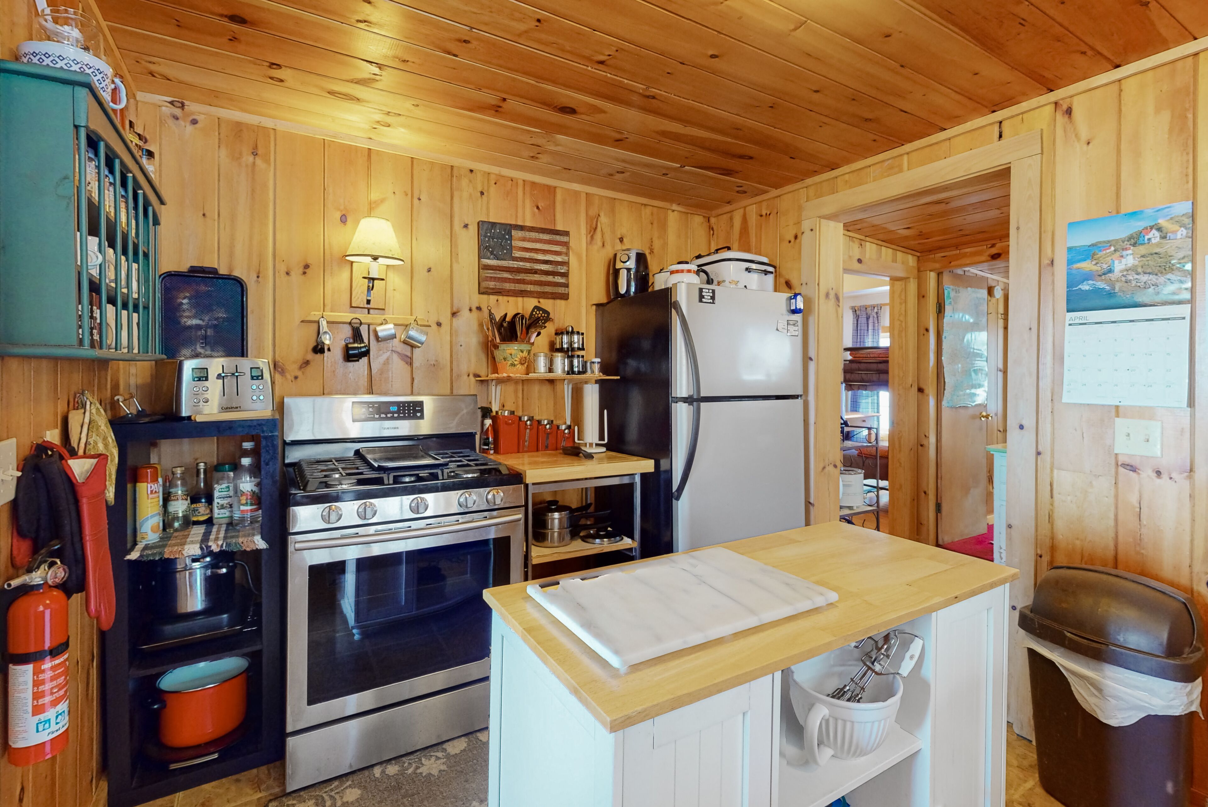Lake-view chalet with gazebo, wraparound deck, grill, & fireplace - dog-friendly