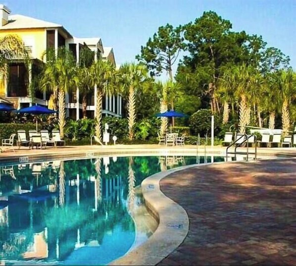 A heated pool